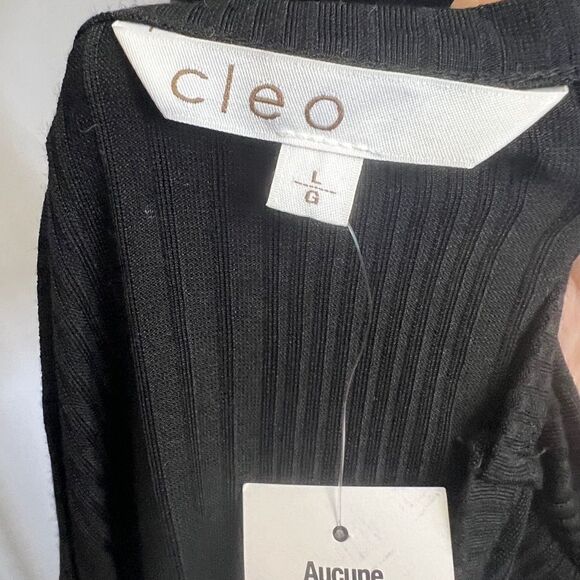 Cleo Front Twist Long Sleeve Top Black - Picture 3 of 7